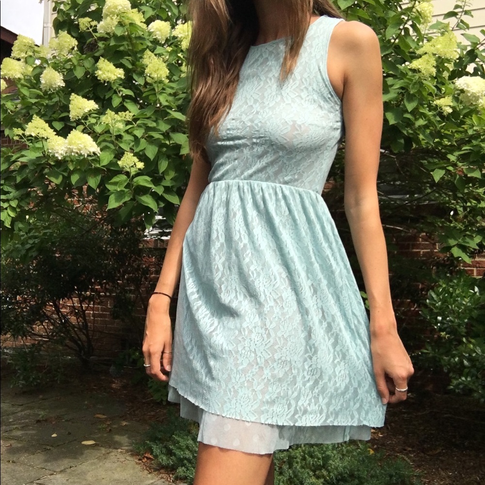 Baby blue sundress from Free People🦋
